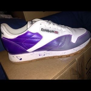Custom purple Reebok